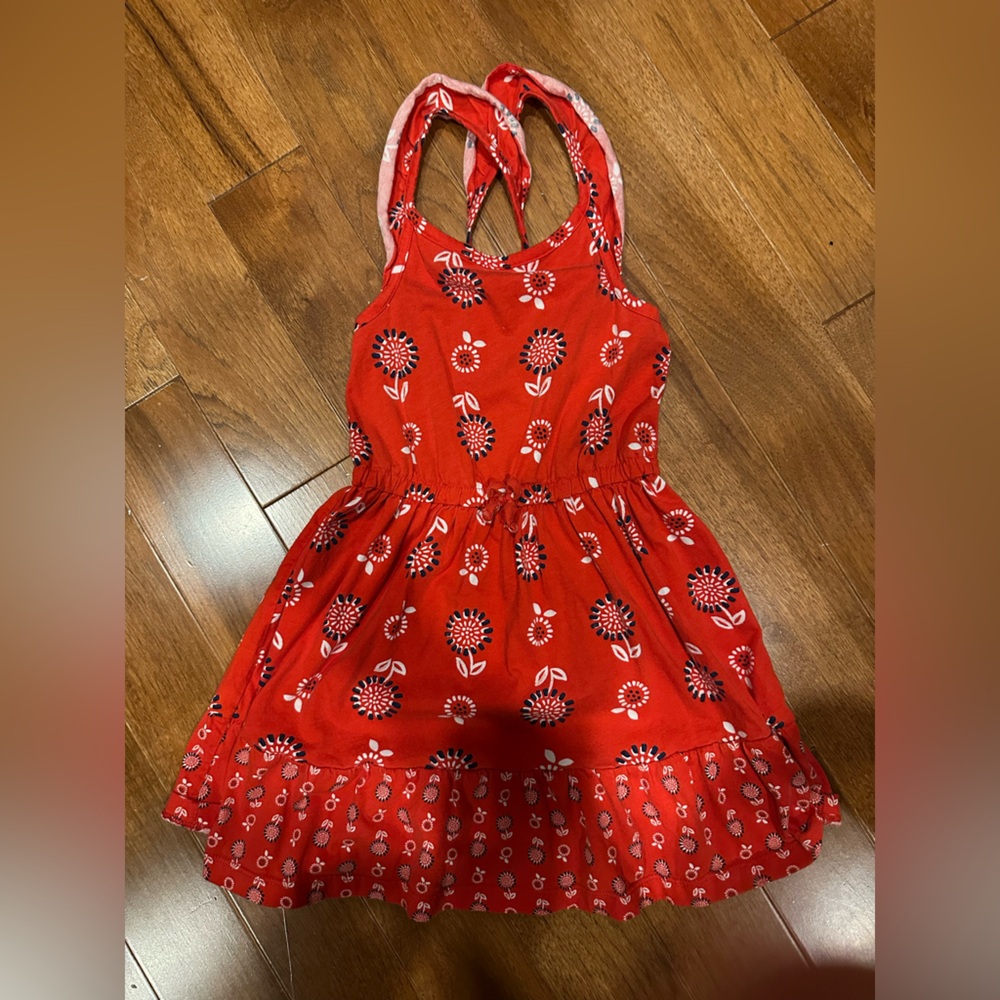 Carter's Red Floral Kids Casual Dress